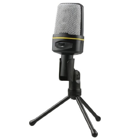 FOME Condenser Sound Studio Recording Microphone Mic w Stand SF-920 for PC Laptop Gaming Skype MSN