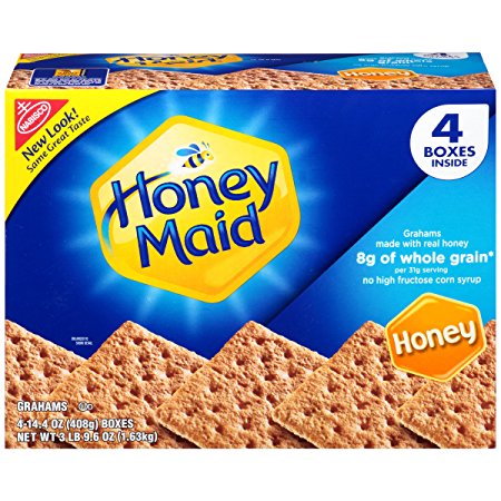 Honey Maid Graham Crackers (14.4-Ounce Boxes, 4-Pack)