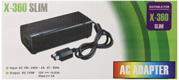 Gen AC Adapter Power Supply Cord for Xbox 360 Slim
