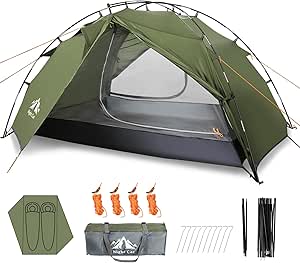 Night Cat Tente de Camping pour 2 Personnes Tente de Randonnée Imperméable Facile à Installer légère pour la Randonnée