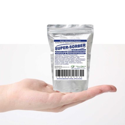 50 Grams Sodium Polyacrylate - Superabsorbent Diaper Polymer, Slush Powder