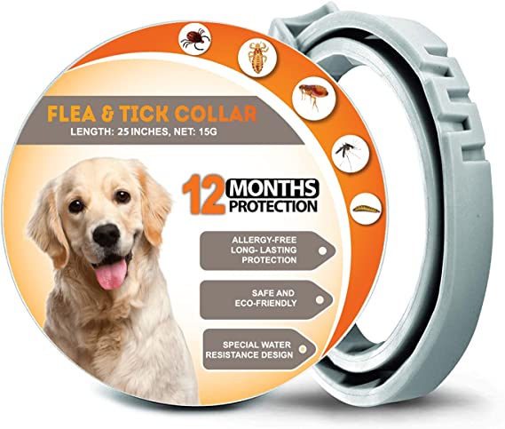 Dog Flea Collars 25 Inches - Cat Flea Collar 13 Inches - Flea Collars for Dogs & Cats - Flea Treatment Lasting 12 Months - Cat & Dog Flea Collar - Cat & Dog Flea Treatment 100% Natural Ingredients
