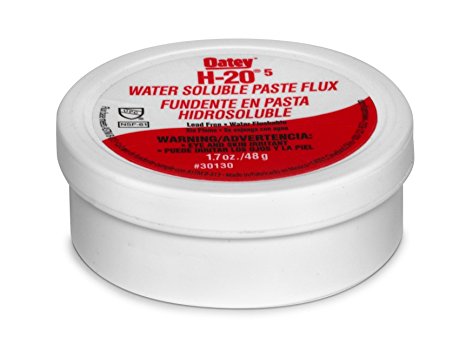 Oatey 30130 H205 Water Soluble Paste Flux, 1.7-Ounce