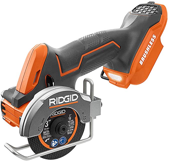 RIDGID 18V Brushless Sub-Compact Cordless 3 -inch Multi-Material Saw, R87547B