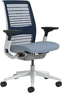 Steelcase Think Ergonomic Office Chair With LiveBack Lumbar Support, 4D Armrests, Sustainable Design Cloud