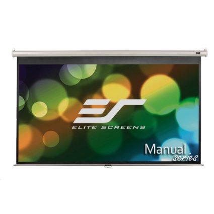 Elite Screens Manual, 120-inch 16:9, Pull Down Projection Manual Projector Screen with Auto Lock, M120XWH2