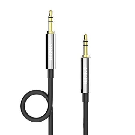 Anker® 3.5mm Premium Auxiliary Audio Cable (4ft / 1.2m) AUX Cable for Beats Headphones, iPods, iPhones, iPads, Home / Car Stereos and More (Black)