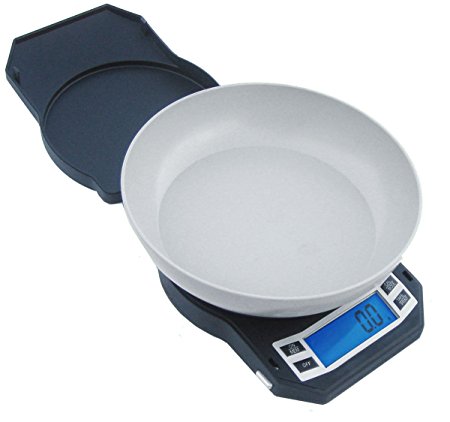 American Weigh Scales LB-1000 Compact Digital Scale with Removable Bowl, 1000 by 0.1 G
