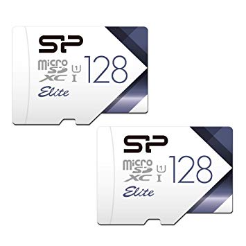 Silicon Power 128GB 2-Pack High Speed MicroSD Card with Adapter