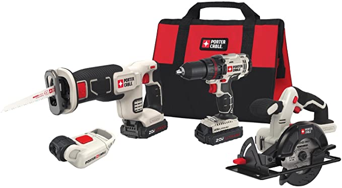 PORTER-CABLE PCCK616L4 20V Max 4-Tool Combo Kit