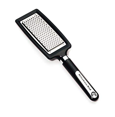 KitchenAid Flat Stainless Steel Grater, Black