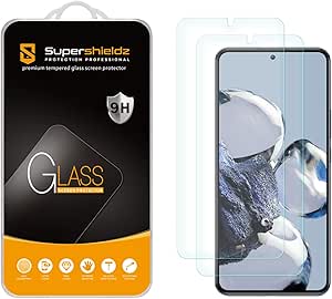 Supershieldz (2 Pack) Designed for Xiaomi 12T Pro 5G Tempered Glass Screen Protector, Anti Scratch, Bubble Free