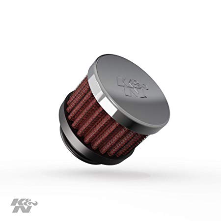 K&N Vent Air Filter / Breather: Washable and Reusable: 1 in (25 mm) Flange ID; 1.5 in (38 mm) Height; 2 in (51 mm) Base; 2 in (51 mm) Top , 62-1370