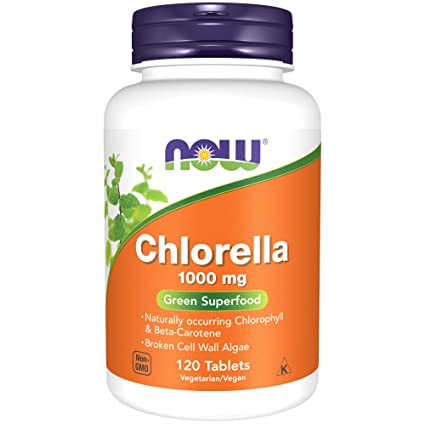 NOW Foods Chlorella 1000mg, 120 Tablets