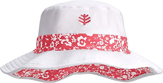 Coolibar UPF 50  Girls' Reversible Surf Bucket Hat - Sun Protective