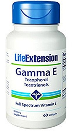 Life Extension Gamma E Mixed Tocopherols & Tocotrienols 60 Softgels