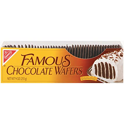 Nabisco Famous Chocolate Wafers, Holiday Christmas Cookies, 9 oz
