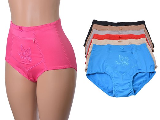 Women's 6 pack Travel Zipper Pocket Panties