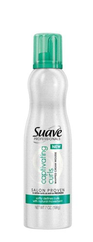 Suave Professionals Mousse, Captivating Curls, Whipped Cream Mousse, 7 Ounce (Pack of 6)