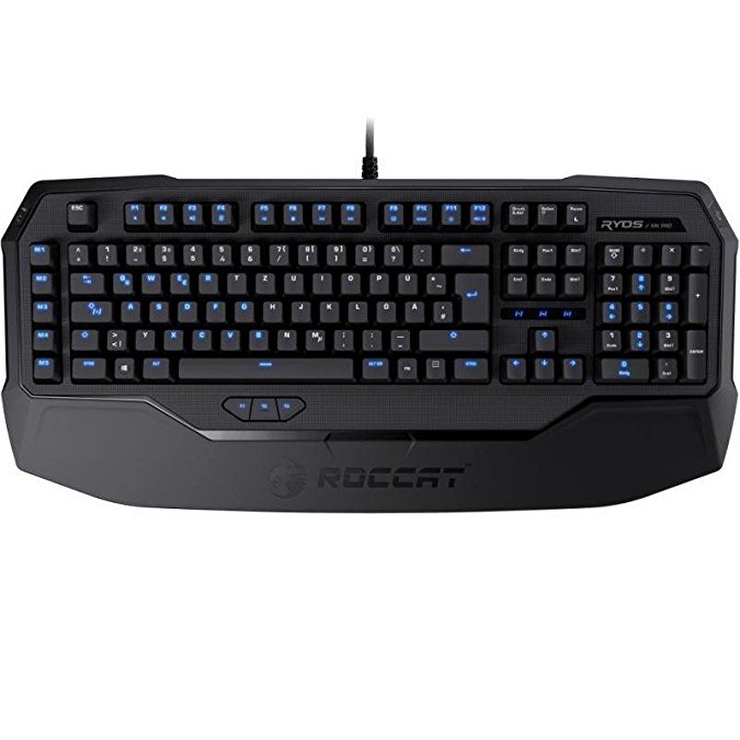 ROCCAT RYOS MK Pro Mechanical Gaming Keyboard with Per-Key Illumination, Black CHERRY MX Key Switch