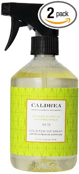 Caldrea Countertop Cleanser, Ginger Pomelo, 16 Fluid Ounce (Pack of 2)