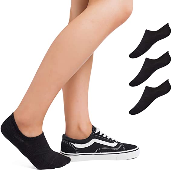 No Show Socks for Women, 3/6/9/15 Pairs Cotton Liner Socks Non Slip Liner Socks