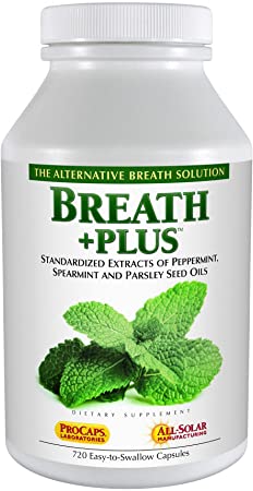 Andrew Lessman Breath Plus 60 Softgels – Natural Breath Freshener, Helps Eliminate Odors from Food, Smoking, Morning Breath from The Inside Out, with Peppermint & Spearmint. Easy to Swallow Softgels