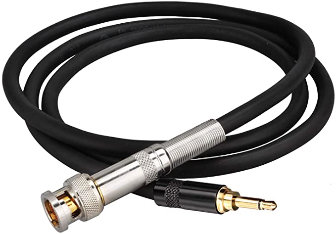 Eightwood 75ohm BNC Plug Male to 3.5MM Mono Male Coaxial Power Audio Cable 3 feet