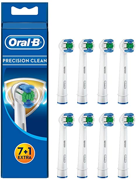 Oral-B Precision Clean Brush Heads with Bacterial Protection - Prevents Bacterial Growth on Bristles