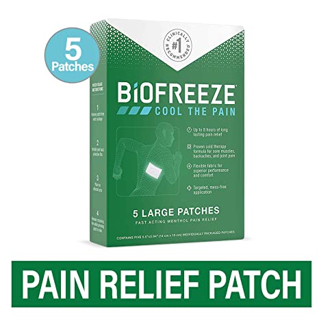 Biofreeze Pain Relief Patch, Large, 5 Patches 14672