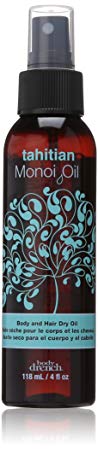 Body Drench Exotic Tahitian Monoi Oil Body and Hair Dry Oil, 4 Ounce