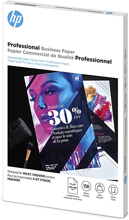 HP Professional Business Paper | GLOSSY Inkjet | 11x17 | 150 Sheets / CG932A