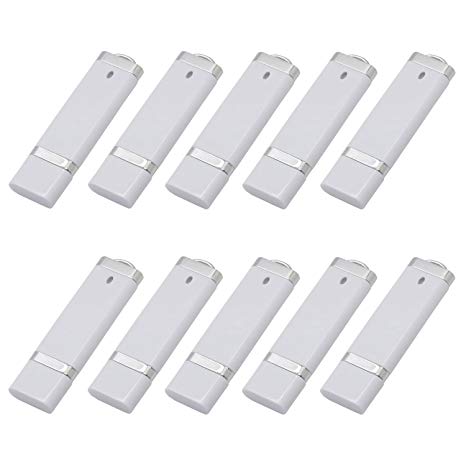 KEXIN 10pcs 16G USB Flash Drives - Bulk Flash Drive - USB Drive Design in Snapcap 16GB White