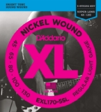 DAddario EXL170-5SL 5-String Nickel Wound Bass Guitar Strings Light Super Long Scale