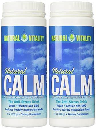 Natural Vitality Natural Magnesium Calm (2 Bottles of 8 Ounce)