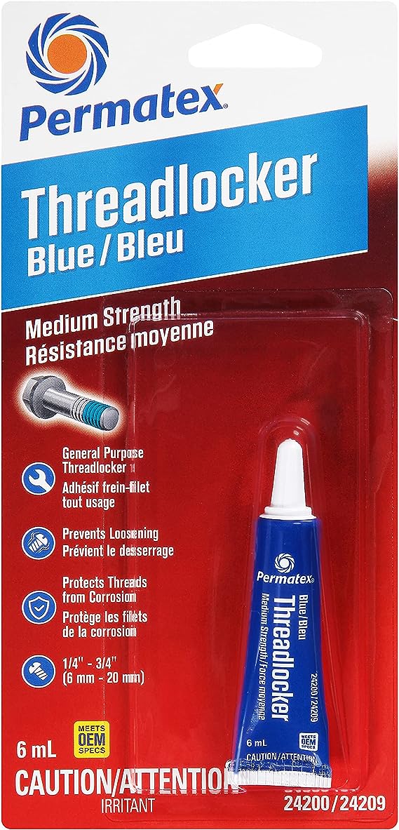 Permatex 27-070 BLUE MEDIUM STRENGTH THREADLOCKER 6ML