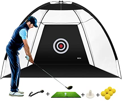 MIKODA Golf Practice Net Golf nets for Backyard Driving Golf Cutting Net Golf Net for Indoor Driving Range Swing and Cue