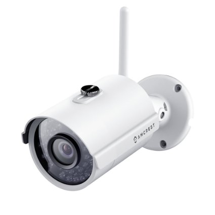 Amcrest ProHD Outdoor 1080P WiFi Wireless IP Security Bullet Camera - IP66 Weatherproof, 1080P (1920TVL), IP2M-842 (White)