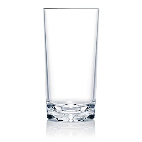 Strahl Unbreakable Polycarbonate Drinking Glasses, Premium Shatterproof Clear Vivaldi Beverage Tumbler, Home Bar Pub and Restaurants Barware Outdoor Use Glassware, 23 Oz, 100043, Set of 12