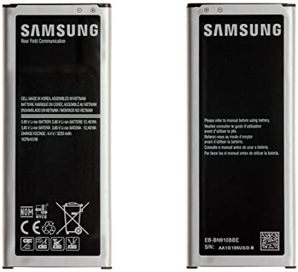 Original Samsung Replacement Battery EB-BN910BBE Compatible With Samsung Galaxy Note 4 (N910F /N910T/N910C) Bulk Packaging Without Box