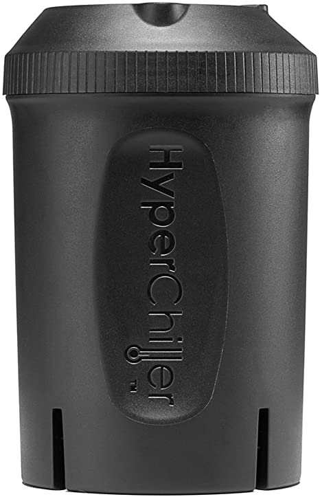 Elite Gourmet HyperChiller Patented Instant Coffee/Beverage Cooler, Ready in One Minute, Reusable for Iced Tea, Wine, Spirits, Alcohol, Juice, 12.5 Oz, HC1 Black