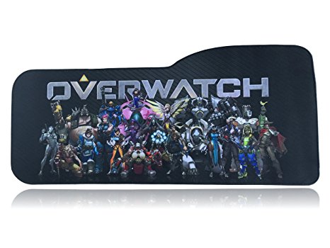 Overwatch Extended Size Custom Professional Gaming Mouse Pad - Anti Slip Rubber Base - Stitched Edges - Large Desk Mat - 28.5" x 12.75" x 0.12" (Group)