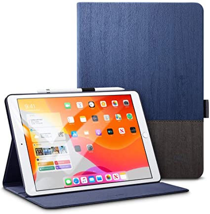 ESR Urban Premium Folio Case for iPad 10.2" Exclusively for iPad 7th Generation 2019, [Built-in Pencil Holder] [Book Cover Design] [Multi-Angle Viewing Stand] [Auto Sleep/Wake] Case Knight