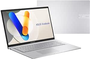 ASUS 2024 Vivobook 17.3” Laptop, FHD Display, Intel Core 5 120U, 16GB RAM, 1TB SSD, Fingerprint Sensor, HD Front Camera, Windows 11 Home; Cool Silver, F1704VAP-AS56