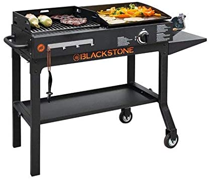 BSTONE Easy Assemble Care, Store and Use Tough Durable Ever Reliable Blackstone Griddle & Charcoal Grill Combo 1819 - Serve Up Really Tasty Meals with That Distinct Grilled to Perfection Flavor