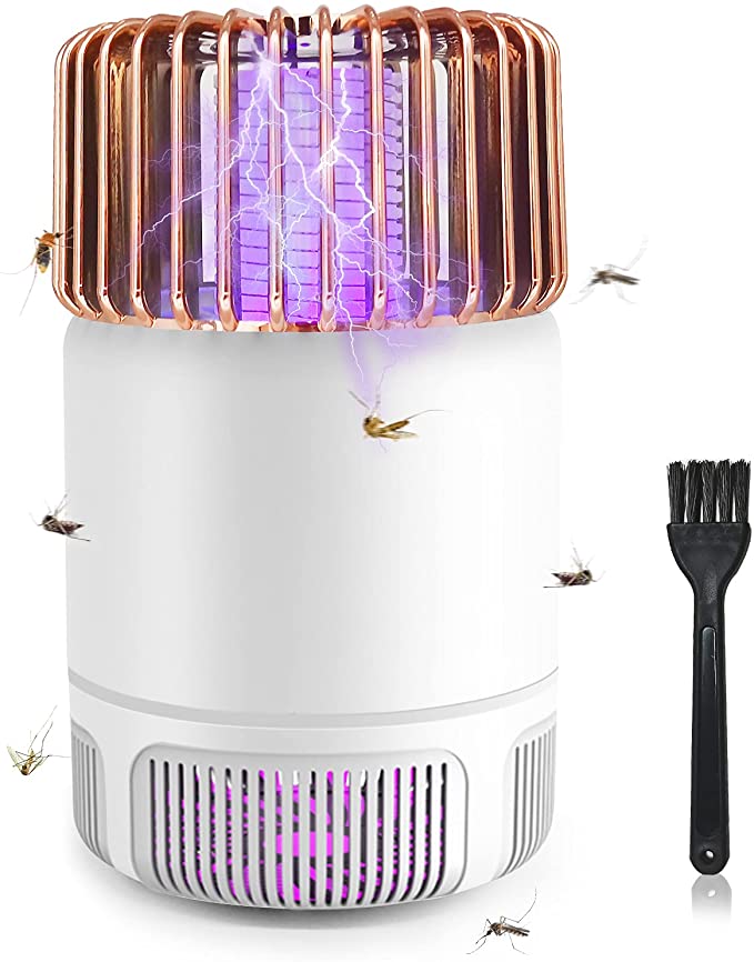 Mosquito Killer Lamp,Powerful Inhalation UV LED Mosquito Trap Light Lamp Fashion USB 1200V Photocatalyst Lamp,Fly Killer Insect Trap Wasp Zapper for Indoor Home