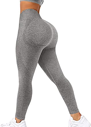JGS1996 Women's Scrunch Booty Lifting Workout Leggings Seamless High Waisted Butt Yoga Pants Slimming Tights