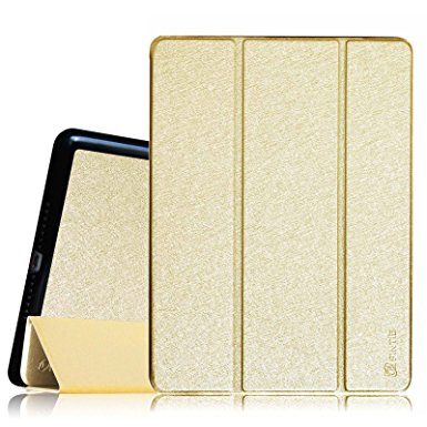 iPad Air 2 Case - Fintie SmartShell Case for Apple iPad Air 2 (iPad 6) 2014 Model, Ultra Slim Lightweight Stand with Smart Cover Auto Wake / Sleep Feature, Gold