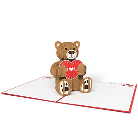 Lovepop Love Bear Pop Up 3D Valentine's Day Card