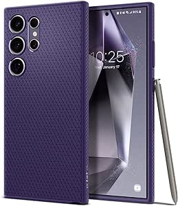 Spigen Liquid Air Case Compatible with Samsung Galaxy S24 Ultra - Deep Purple